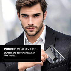 Premium Scratch - Resistant Minimalist Wallet with Money Clip - Slim Card Holder for Men & Women, Ideal Father's Day Gifts