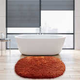 Bathroom Rugs 27x18 Inch,Shaggy Microfiber Washable Extra Soft Non-Slip Absorbent Thick Bath Rugs Plush Quick Dry Machine Wash Dry Bathroom Rug Set for Bathroom Floor Tub Shower Kitchen