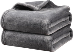 Onarway Dog Blanket Washable for Puppy: 4 Packs Dog Blankets 40”x28” - Fluffy Soft Small Throw for Cat Puppy Kitten Dogs - Fleece Pet Blankets for Bed Sofa Car and Indoor - Grey and Khaki
