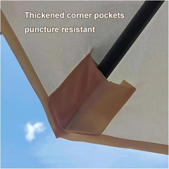 Replacement Parasol Canopy Sun Umbrella Replacement Cloth Replacement Covers 6/8 Ribs Market Patio Umbrella Canopy Cover for 2 m 2.3 m 2.5 m 2.7 m 3.0 m 6 Arms/8 Arms(K70,2.7m 8.8ft- 8 Ribs)
