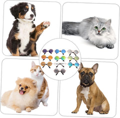 10pcs Dog Puppy Cat Sunglasses Small Breed Dog Accessories Fashion Pet Goggles for Photo Props
