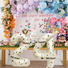 40 Inch White Foil Balloon Number 14,Crown 14th Birthday Party Decorative Balloons,Number Large Numbers Balloon 14,Girls Boys 14th Birthday Decoration Anniversary Wedding 14th Birthday Party Supplies