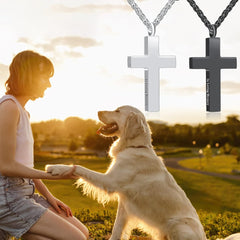 E&A Personalized Ash Necklace for Dog,Custom Photo&Text Pet Ashes Necklace,Pet/Dog Urn Necklace for Ashes,Dog Ashes Keepsake Necklace,Pet cremation jewelry ash