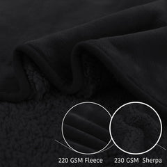 NICETOWN Waterproof Dog Blanket Sherpa Fleece, Small Dogs, Reversible Cat Throw Bed Couch Sofa Furniture Protector, Soft Blanket for Pet Day Pet Lovers Present(24" x 32", Taupe)