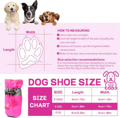 Dog Shoes for Small Dogs, Anti-Slip Dog Booties and Paw Protectors, Dog Snow Boots for Small Medium Dogs (XS)