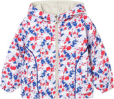 Mud Kingdom Boys Polar Fleece Jacket with Hood Waterproof Reversible Outerwear for Girls Full Zipper Camouflage