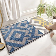 Bathroom Rugs 24×16 Inch Bath Mat Soft Water Absorbent Bath Rug Non Slip Shower Carpet Machine Washable Pad Quickly Drying Bath Carpet Floor Mat for Bathroom Kitchen Entrance Tub