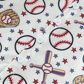 Toddler Boys Short Sleeve Cartoon Baseball Prints Gentleman T Shirt Tops Muscle Tops Boys