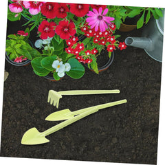 1set Mini Gardening Tools Durable Transplanting Shovel Ergonomic Hand Trowel and Root Trowel for Easy Planting Weeding and Digging Gardens