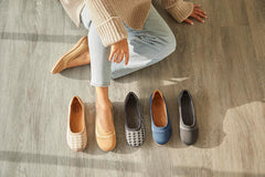 Dearfoams Women's Fashion Casual Comfortable Slip on Misty Ballet Flats