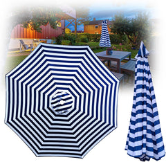 Generic Umbrella Replacement Parasol Canopy, 230CM 270CM 300CM, UV30+, Waterproof, 8 Ribs Patio Sun Umbrella Replacement Cloth Garden Canopy Cover Replacement Cover