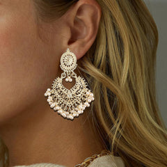 Chandelier Jhumka Earrings for Women Bollywood-Inspired Jewelry Perfect for Indian Dresses and Party Outfits