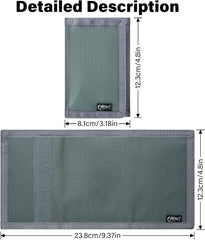 Men Wallet with ID Window, Slim RFID Wallet for Card Cash Holder, Modern Fashion Trifold Wallet Gifts for Men and Women, One Size -Sea DarkBlue