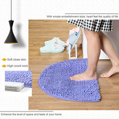 Bathroom Rugs 20x14 Inch,Microfiber Shaggy Extra Soft Thick Absorbent Non-Slip Washable Bath Rug Quick Dry Machine Wash Dry Plush Bathroom Rug Set for Tub Bathroom Floor Kitchen Shower