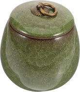 TOYANDONA Ceramic Pet Urn for Ashes Cinerary Casket Memorial Container Keepsake for Cremation for Preserving Pet Remains and Memories