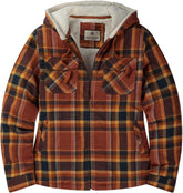 Legendary Whitetails Women's Shacket Berber Lined Shirt Jacket with Drawstring Hood