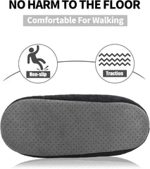 DICUIRD Men's Slippers Socks Autumn Winter Indoor Non-Skid House Slippers