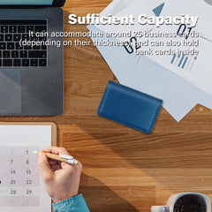 RFID Blocking Wallet - Minimalist Leather Business Credit Card Holder, PU Leather Wallet with Magnetic, Name ID Credit Card Case, Portable Carrier Purse for Business Social -Yellow(LZW)