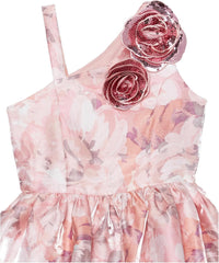 Speechless Girls' One Shoulder Mikado High Low Party Dress