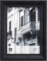 kieragrace KG Claire Photo Frame - Black W/ Leaf Border, 5" x 7"