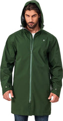 Little Donkey Andy Men's Waterproof Rain Jacket Outdoor Lightweight Mountain Windbreaker Long Coat for Hiking Golf Travel