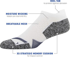 Gildan Men's Active Strategic Cushion No Show Socks with Tab Back, Multipairs