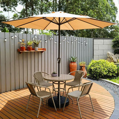 9ft Patio Umbrella Replacement Canopy, Replacement Cloth for Garden Umbrella 2.7m 3.0m Market Umbrella Top Replacement cover Outdoor Table Umbrella Canopy for 8 Ribs Umbrella Replacement Fabric