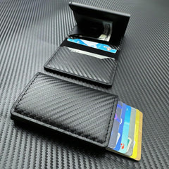 Minimalist RFID Blocking Wallet with 6 Card Slots for Men Perfect for ID and Credit Card Protection