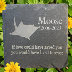Personalized Pet Memorial Stone Gift - Ferret Grave Marker - Pet Sympathy Tombstone - Garden Headstone - Personalized Ferret Loss Gifts - Bereavement Gifts - Memory Gifts for Pet Loss