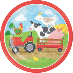 Creative Converting Farm Animals 7-inch Paper Plates 8 Pack