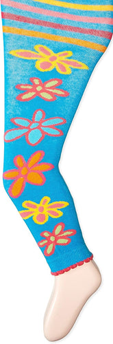 Jefferies Socks Girls 2-6X Daisy Doodle Single Tight Pack Capri