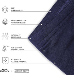 Boys Girls Toddler Little Kids Unisex 6 Pack Cotton Stretch Snug Fitting Long Pant Leggings