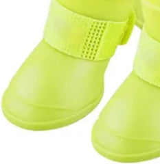GOTOTOP 4Pcs Non Slip Silicone Dog Boots, All Weather Dog Rain Boots Shoes for Hot Pavement, Snow, Mud, and Rain (S)