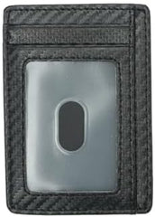 Sleek Minimalist RFID-Blocking Leather Wallet for Men & Women with Front Pocket Design