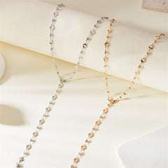 1PCS Gold Heart Locket Necklace, Hollow Openwork Pendant with Fringe Chain, Delicate Dainty Necklace for Women, Elegant Layered Y-shaped Necklace, Romantic Tassel Necklaces (Golden)