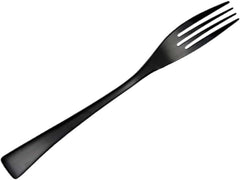 Black Stainless Steel Dinner Fork Premium Food Grade Cutlery Heavyweight Tableware for Home and Restaurant Elegant Tableware for Dining and Banquet