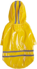 Raincoat for Dogs Lightweight Dog Raincoats Yellow Pets Dog Clothes Hooded Raincoats Reflective Strip Dogs Rain Coat Waterproof Jackets Outdoor Breathable Clothes S
