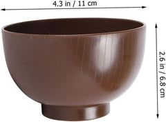 LIFKOME Japanese Style Soup Bowl Small Bowl for Rice and Noodles Lightweight Non Slip Design for Gatherings and Food Serving Housewarming Present