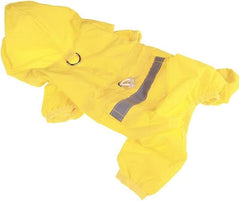 Raincoat for Dogs Waterproof Dog Rain Jacket Outdoor Yellow Dog Raincoat for Four Seasons Small Large Dogs Cats Hooded Rain Coat Waterproof Jackets L