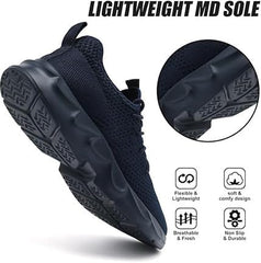 EGMPDA Men's Tennis Shoes Slip On Running Walking Sneakers Casual Fashion Workout Gym Athletic Sport Hiking Sneakers Non Slip Lightweight Breathable
