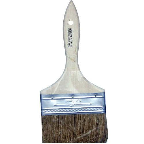 White Bristle Chip Paint Brush 4in double thick