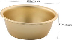 DECHOUS Korean Makgeolli Bowl Decorative Wine Soup Bowl Aluminum Tableware for Rice Wine