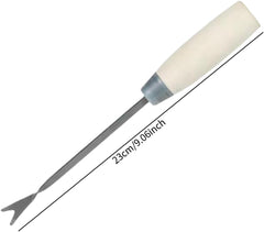 Generic Seedling Transplanter Planter Hand Planting Transplanting Tool Metal Gardening Tool for Vegetable Young Plants Greenhouse, Straight Rod