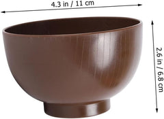 Japanese Unbreakable Soup Bowl Small Miso Rice Serving Bowl Creative Grain Design for Hot Cold Foods present for Family Friends
