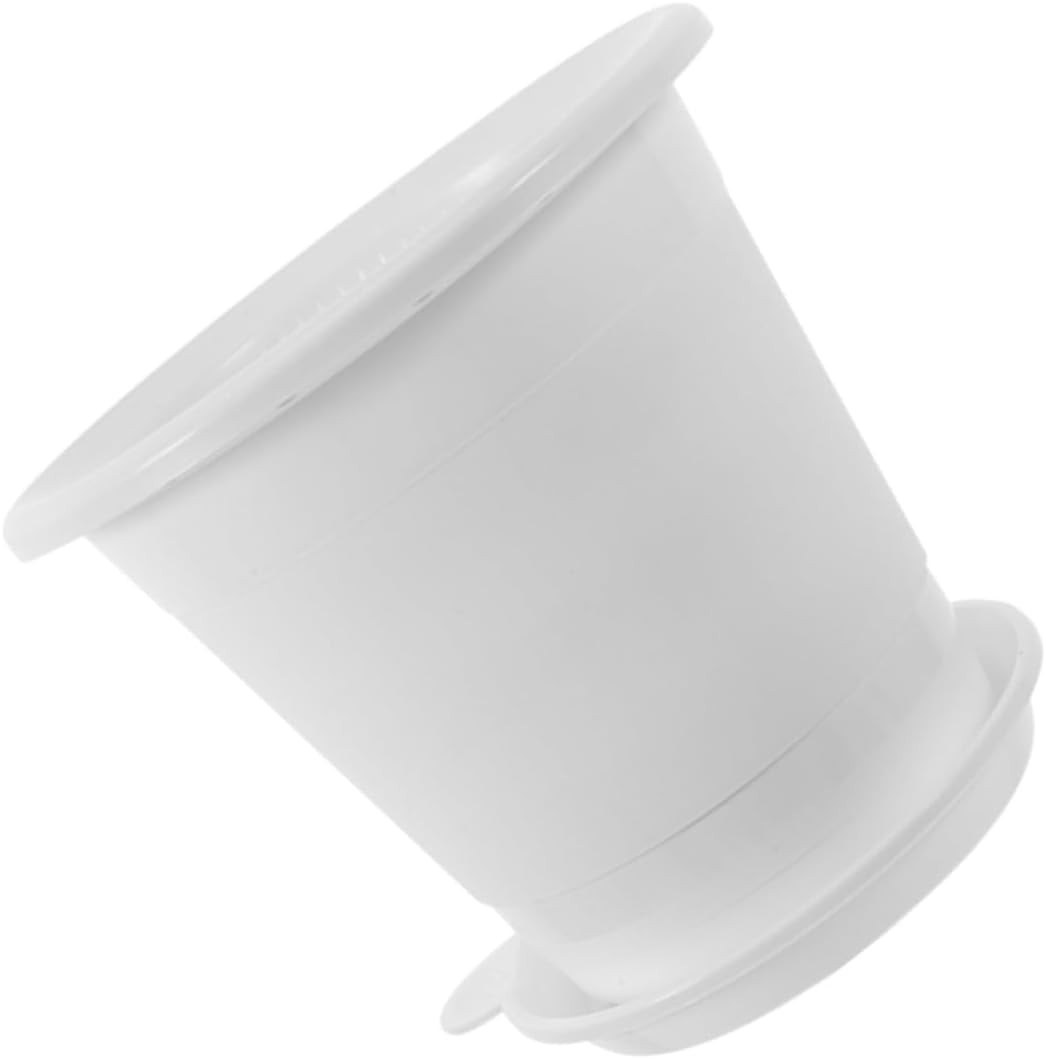 Compact Plastic Flower Pot with Drainage Holes for Orchids and Plants Reusable Planter for Indoor Gardening and Nursery Use Succulent Friendly Design