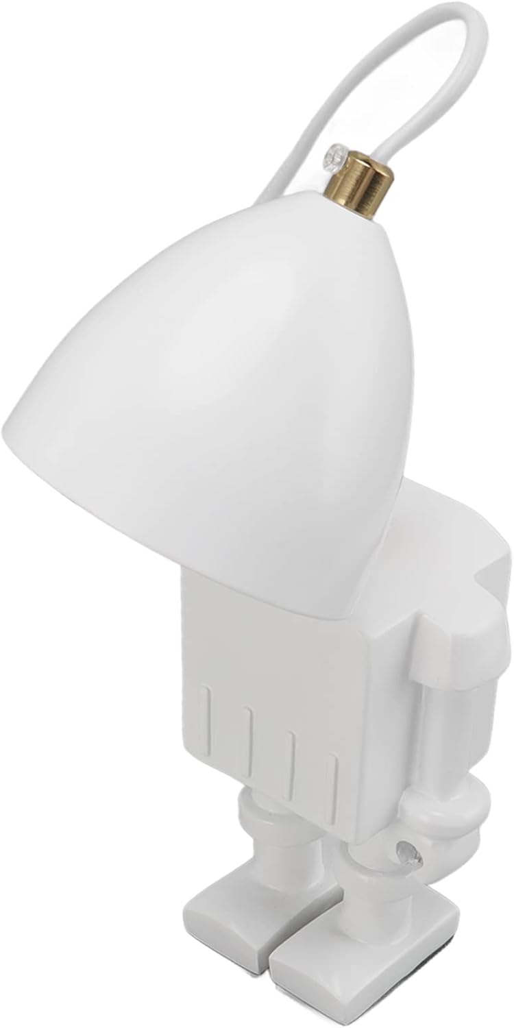 Fafeicy Candle Warmer Table Lamp 35W Robot Shape Dimming Electric Candle Wax Melting Lamp Warm Light US Plug 110‑240V