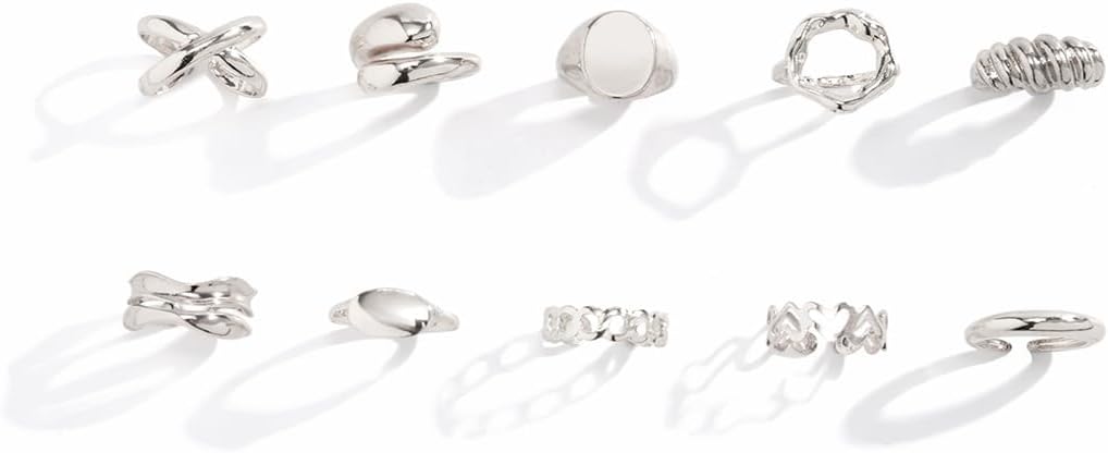 Stackable Rings for Women Knuckle Rings Stacking Rings Jewelry Set Fashion Ring Set