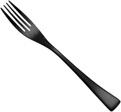 Dinner Fork Black Stainless Steel Tableware Fork Elegant Western Cutlery for Meat Steak Serving