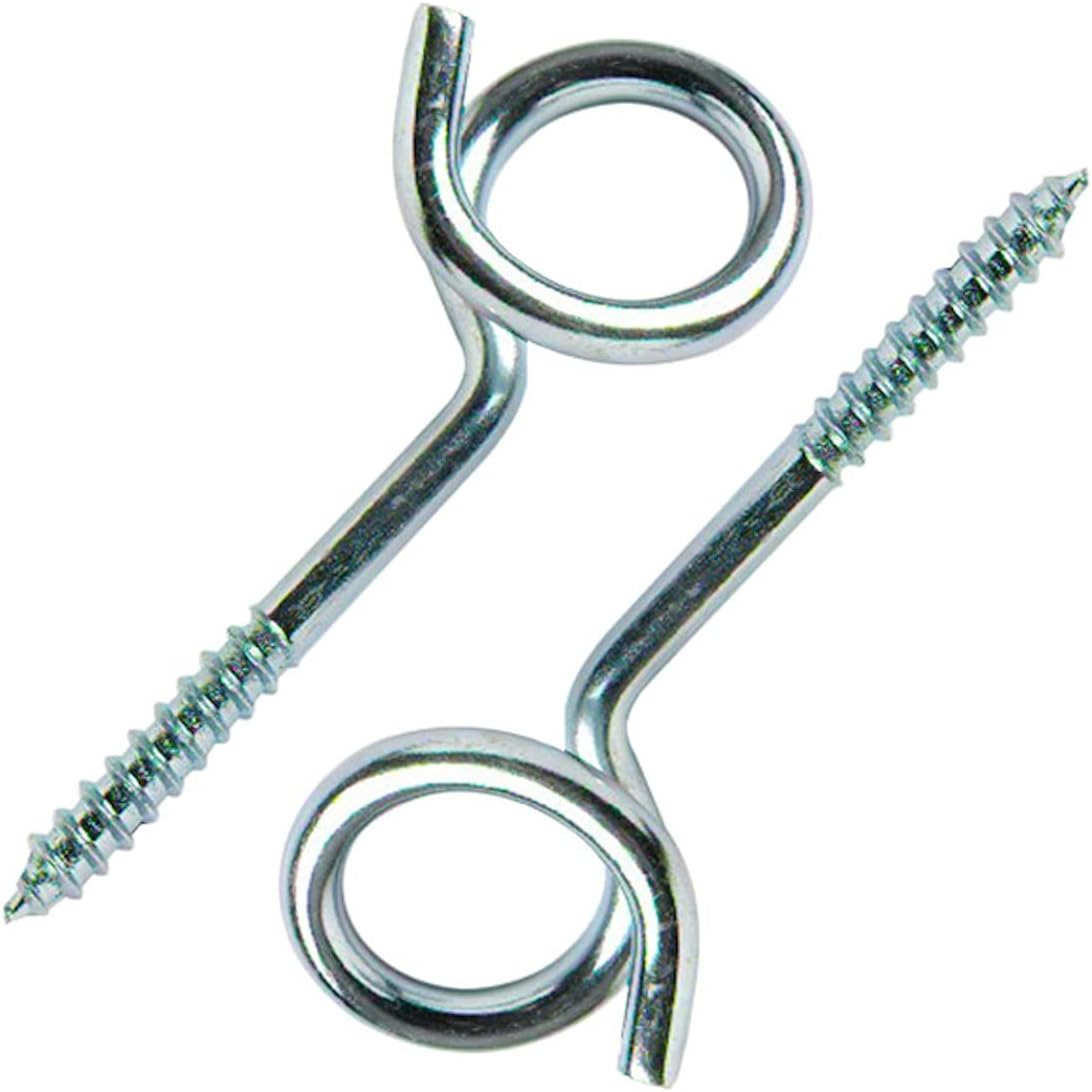 Merriway® BH01919 Pigtail Swing/Hammock Hooks - Chromed Steel, Pack of 2