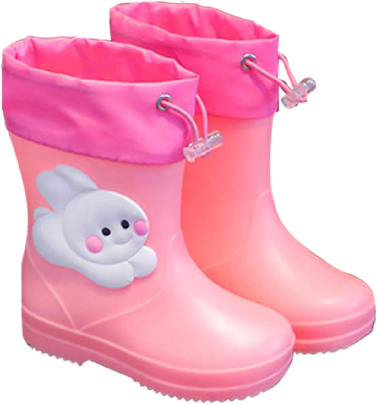 Kids Rain Boots for Boys Girls Waterproof Cute Rabbit Rain Shoes Toddler Rain Boots Non Slip Rubber Boots